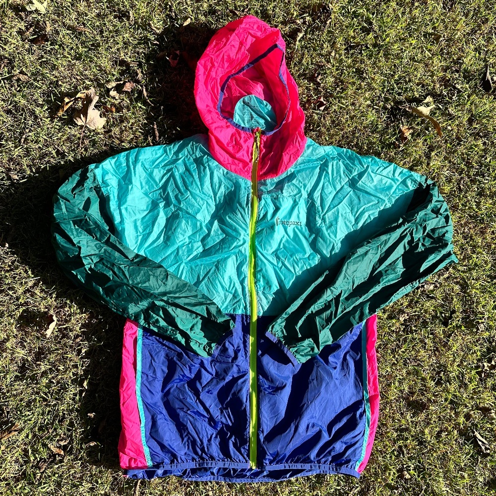 NWOT Cotopaxi Teca Full-Zip Technical Windbreaker -WL/MM - Blue/Pink/Green